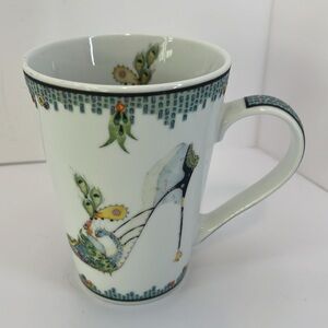 Pictura Kate Follows Peacock Head Over Heels Stilleto Shoe Coffee Tea Mug Cup